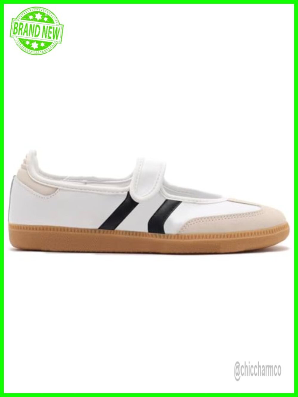 Women's Mary Jane Sneakers Slip On Retro Walking Flats Faux Leather